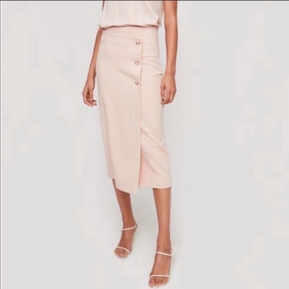 New with tag Aritzia BABATON billy skirt pink prima - Picture 3 of 4